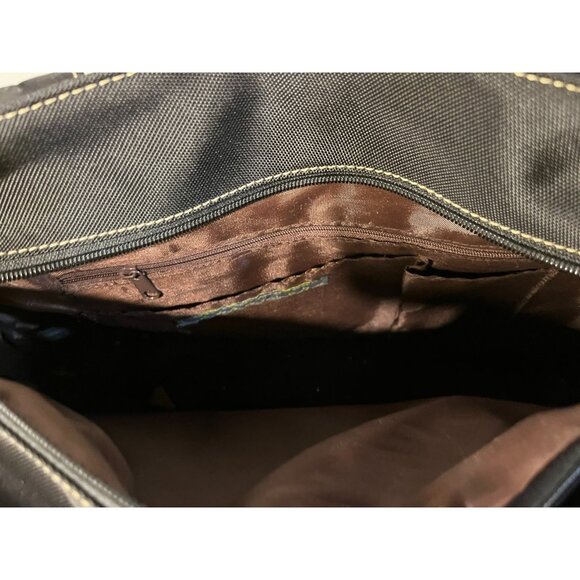 Kenneth Cole Reaction Black Nylon Multi pocket Crossbody Shoulder Bag purse - Picture 12 of 16